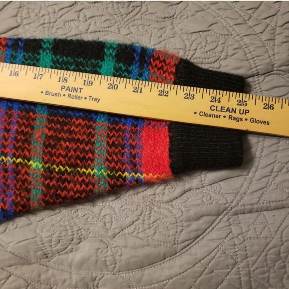 Vintage Tartan Plaid Red blue green Button Cardigan - Picture 10 of 16